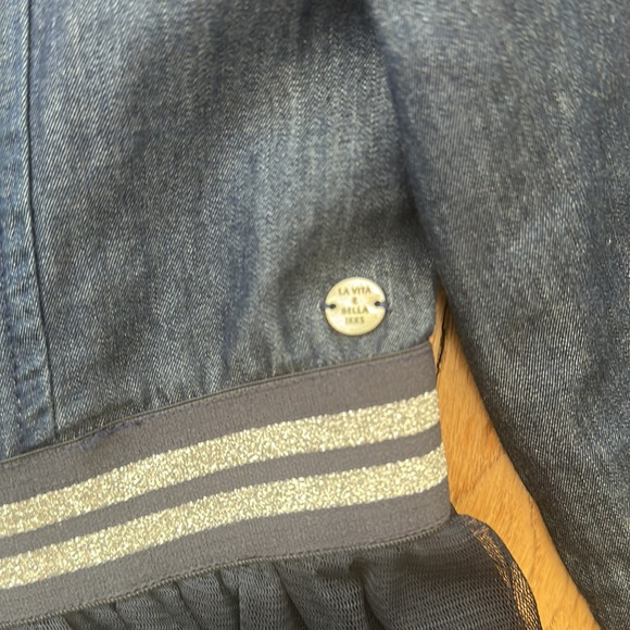 Gorgeous IKKS denim and tulle dress - Picture 6 of 9